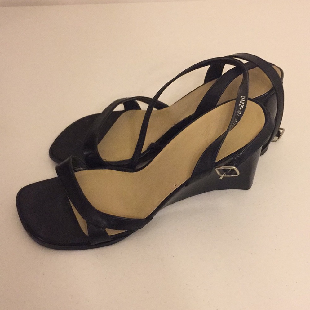 Black Wedge Sandle