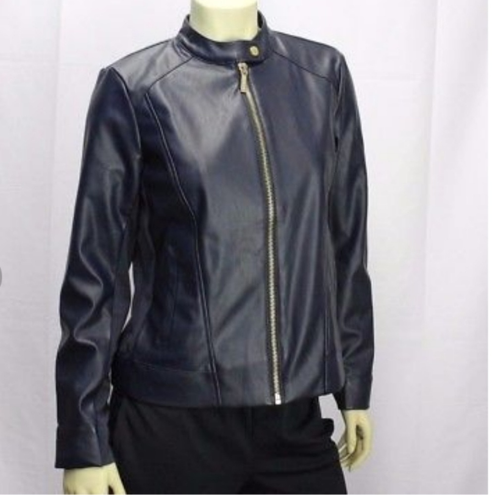 MK Faux Leather Jacket SZ: M