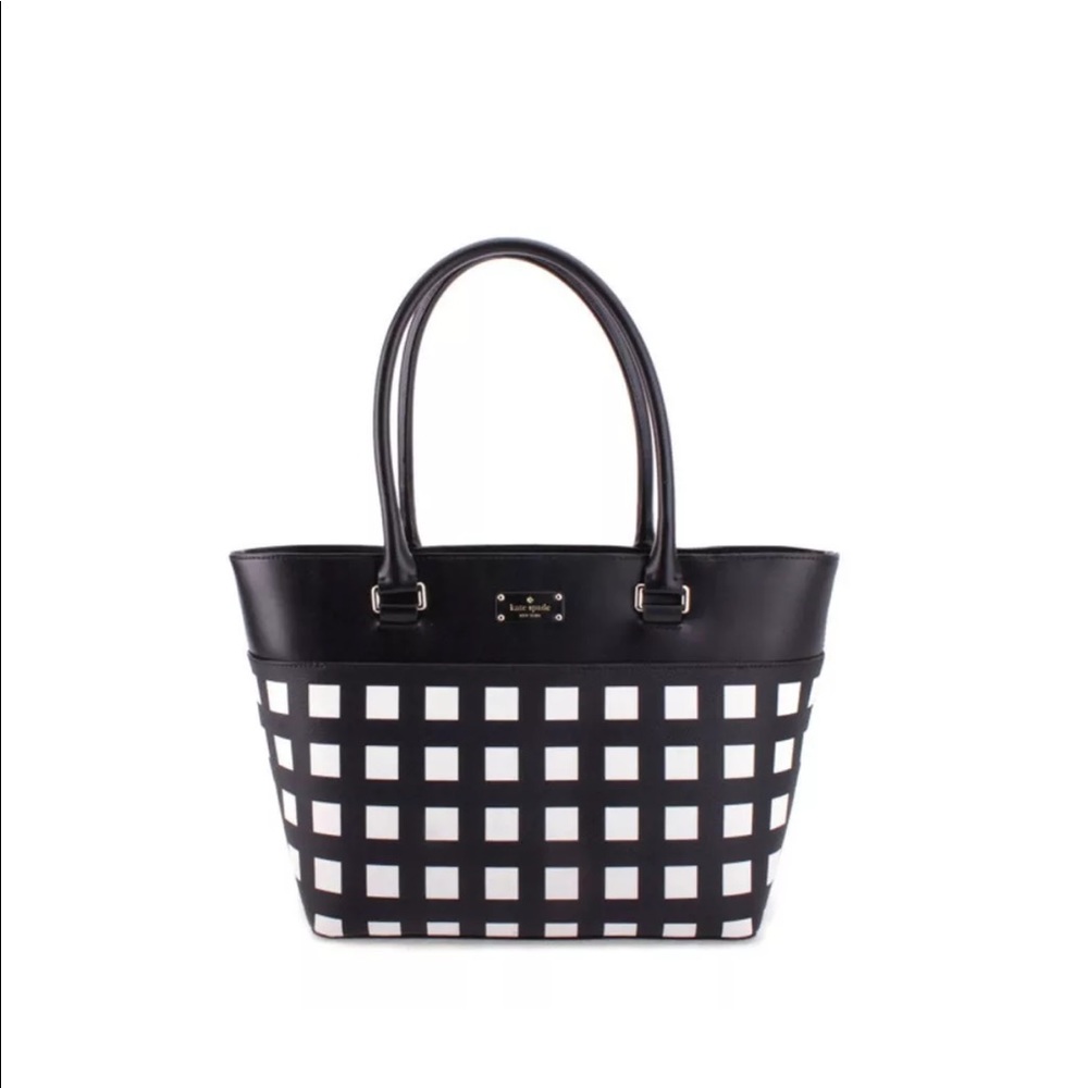 kate spade Margareta Grove Street Black White Tote