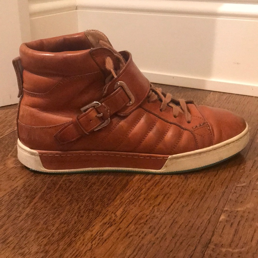 Ralph Lauren purple label leather high tops. $980