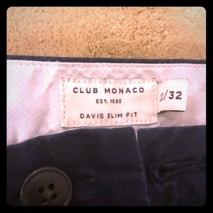 Club Monaco Davis Slim Fit Chino (Navy 32x32)