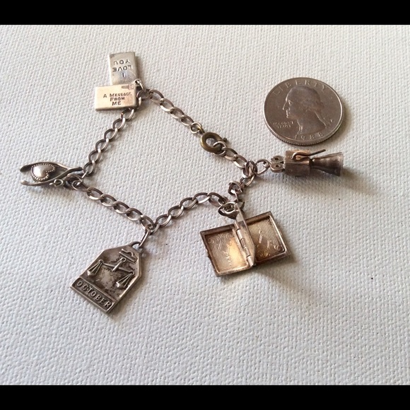 Vintage Sterling Charm Bracelet Articulated Movie camera - Picture 4 of 6