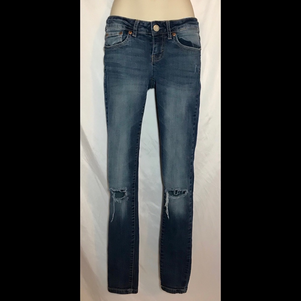 Aeropostale blue skinny jeans jeggings medium wash