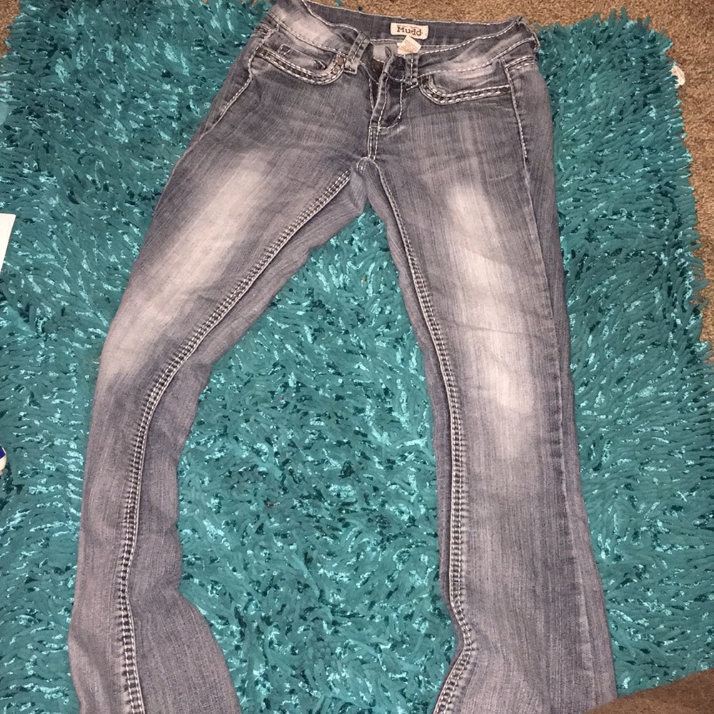 Light blue boot cut unworn jeans