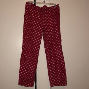 Vineyard Vines Santa Whales Pajama Pants Womens