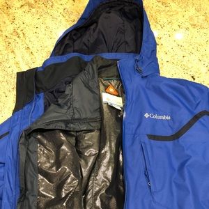 Blue/Navy Columbia 3-1 Interchangeable Jacket