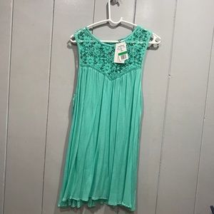 Mint tank dress