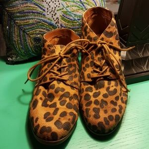 Leopard booties