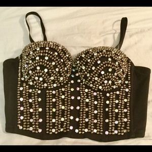 Rhinestone Bustier