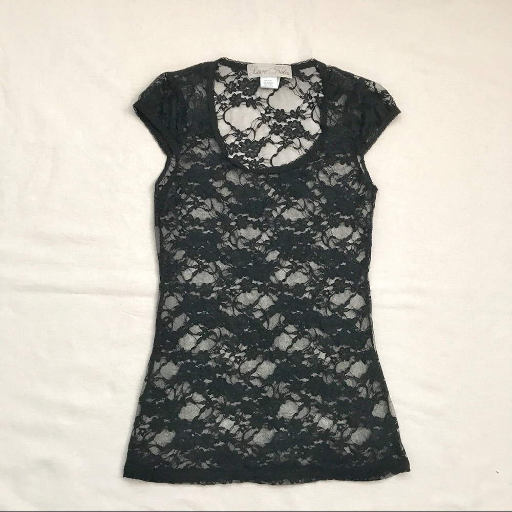 Black Lace Top
