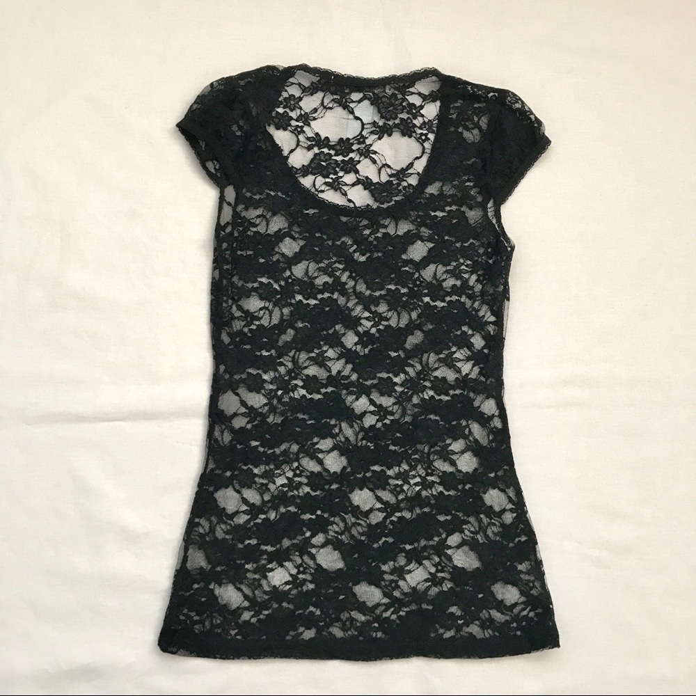 Black Lace Top - Picture 4 of 4