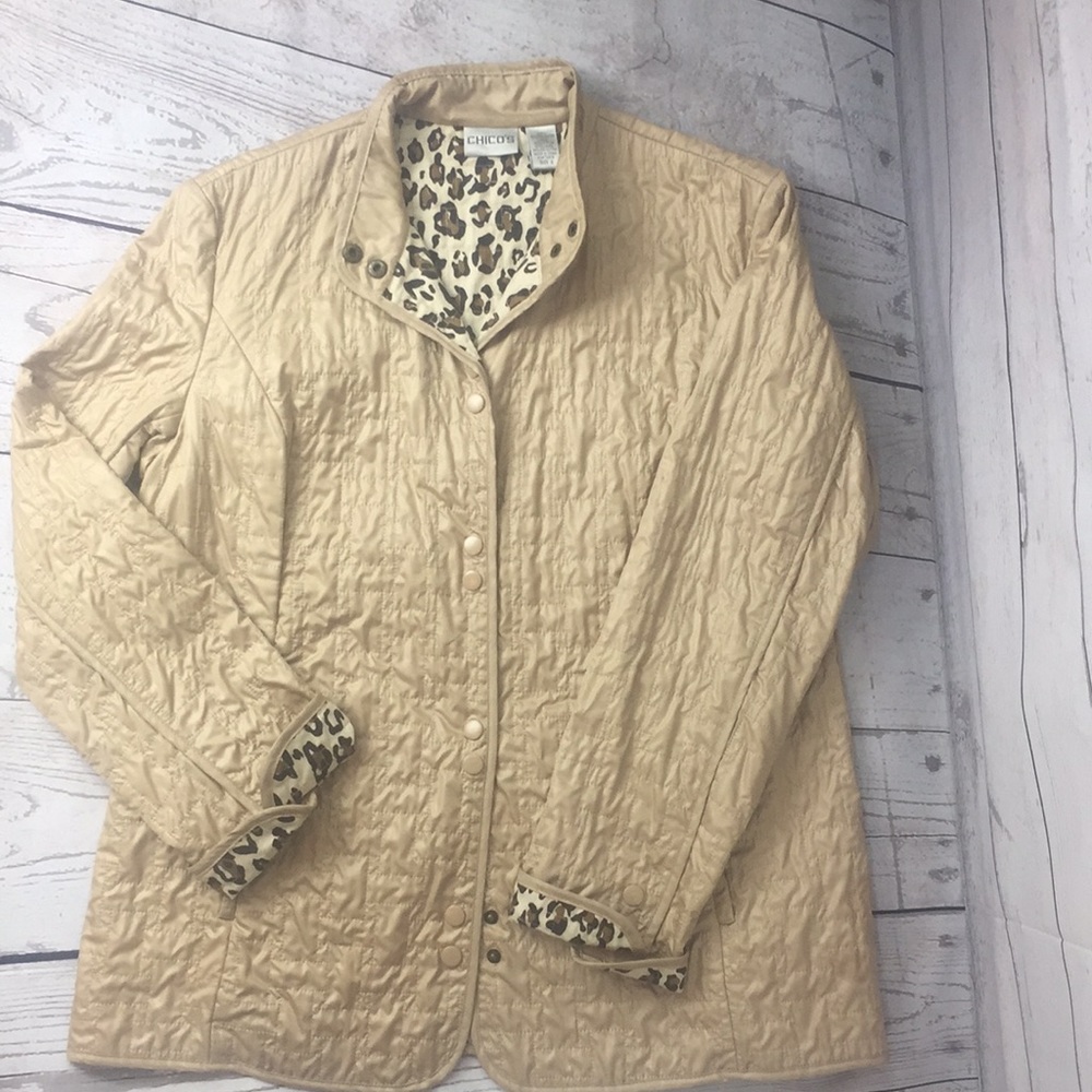 Chico Leopard and Light Tan Jacket