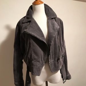 NWT Free People slouchy dolman moto size XS