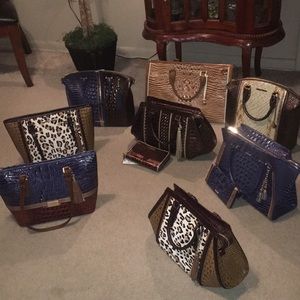 Variety of Brahmin handbags