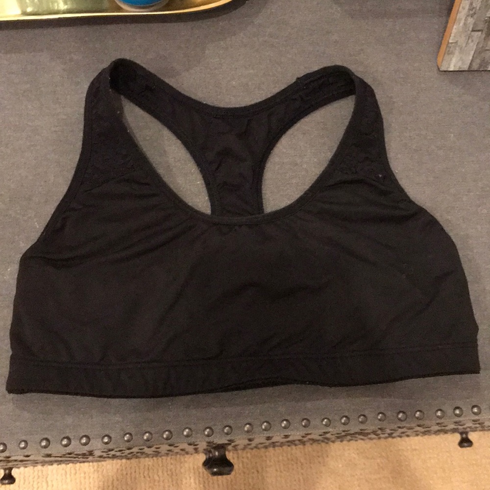 Black and Lace PINK Sports Bra