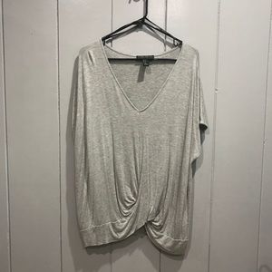 Grey tie t-shirt