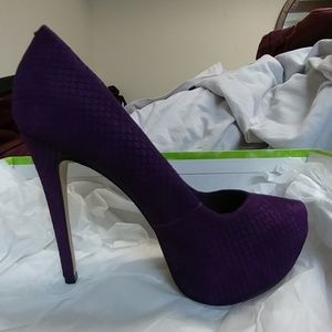 ALDO Purple Suede Heels