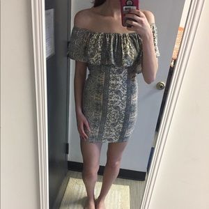 Thirty One Boutique Off-the-Shoulder Ruffle Dress