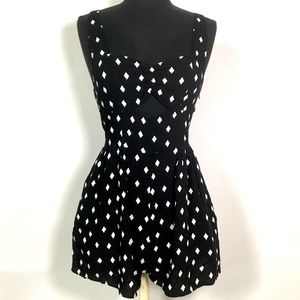 Material Girl Size M Rayon Romper Pockets Cut Out