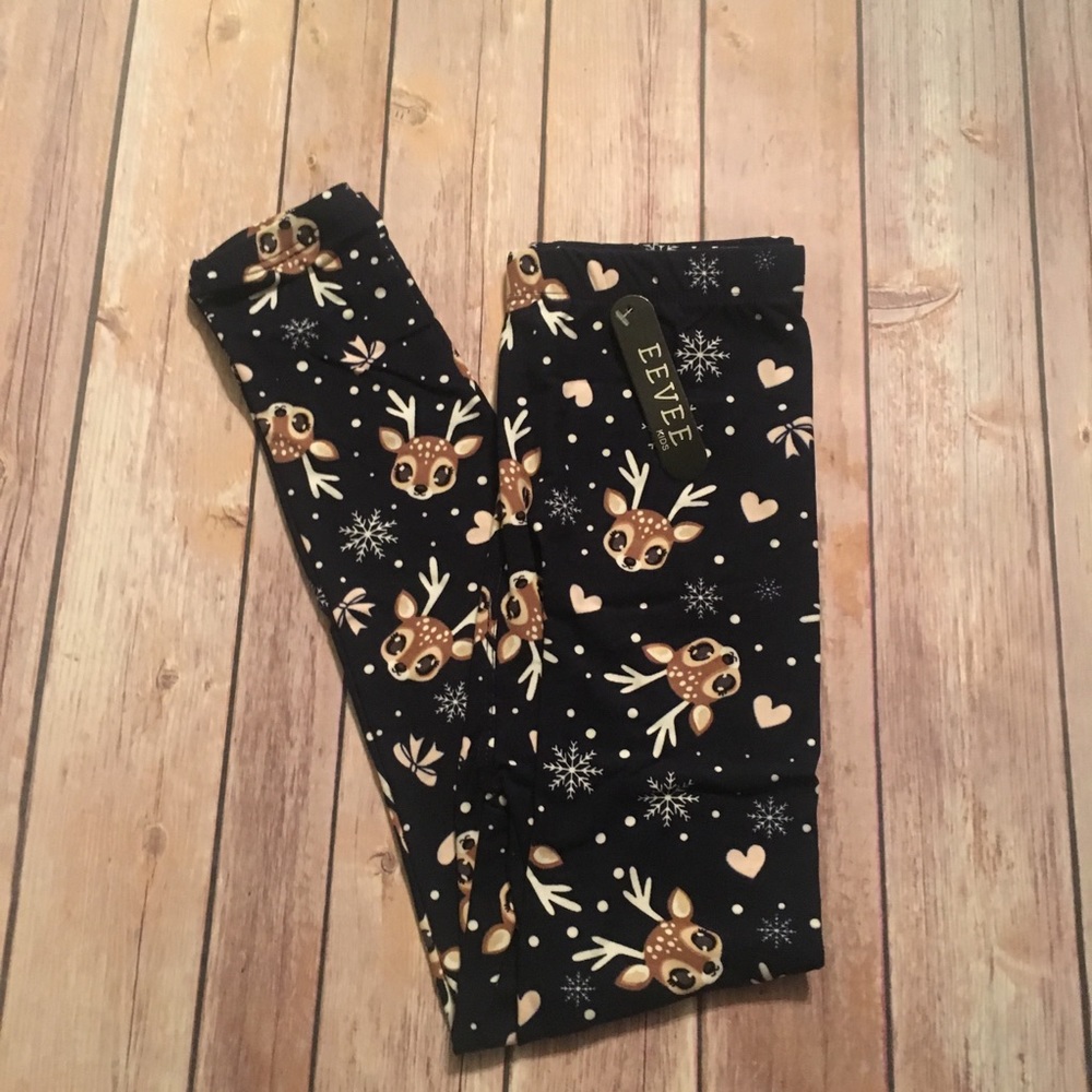 Kids Reindeer Leggings