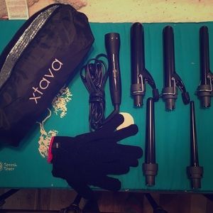 Curling Iron Base + 5 Attachments