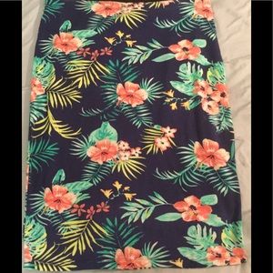 Tropical Print Skirt