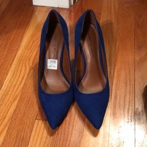 Blue Suede Heels