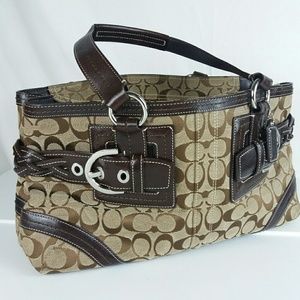 COACH satchel monogramed vintage