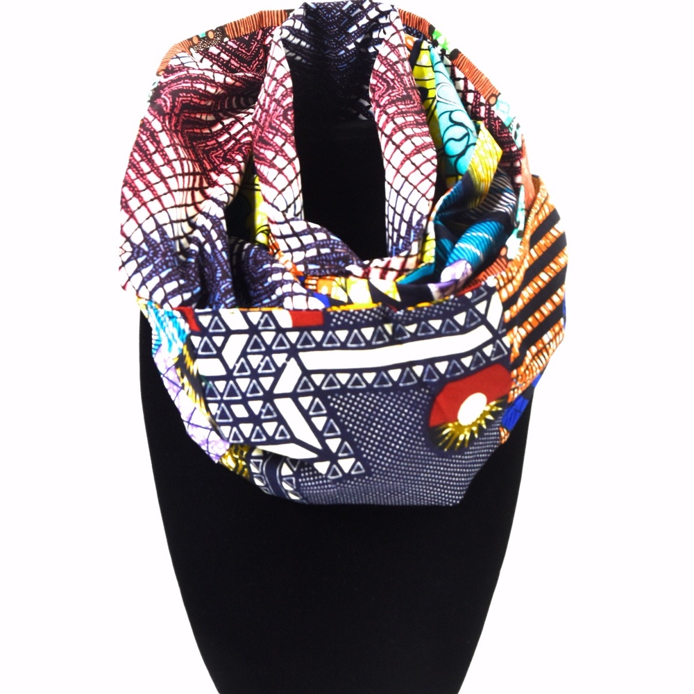 African Print Patterned Unisex Neck Warmer