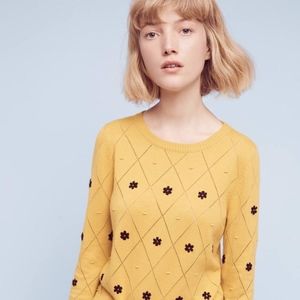 NWT Anthropologie: Cropped Knit Sweater