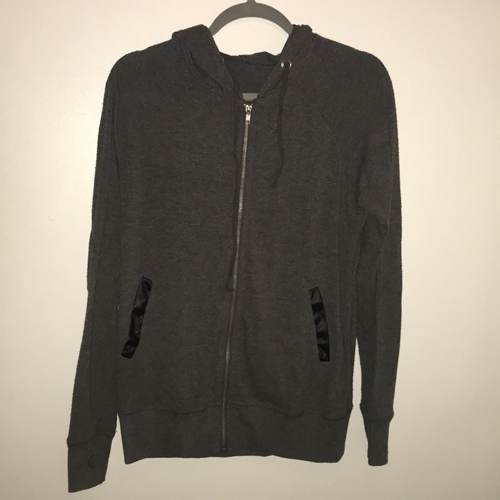 Gray Zip up Hoodie