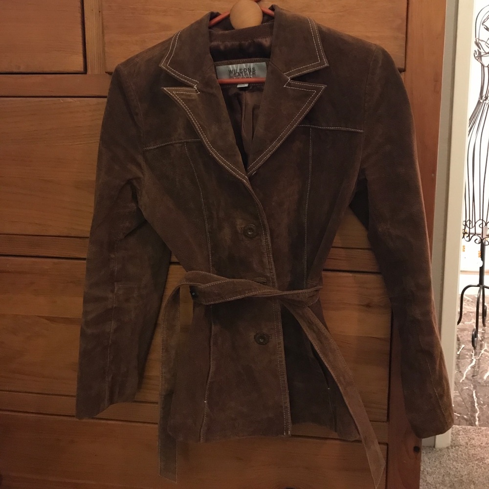 Brown swede Jacket