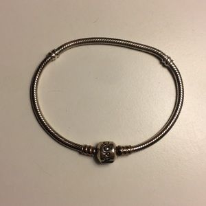Pandora iconic silver charm bracelet