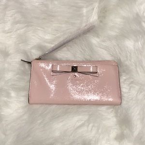 KATE SPADE | Light Pink Bow Wristlet Wallet