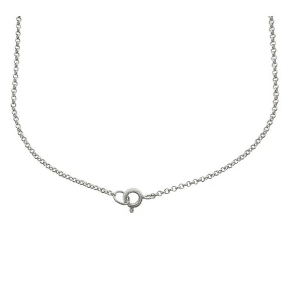 sterling silver oval necklace - Picture 2 of 3