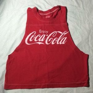 Forever 21 Red coke crop top