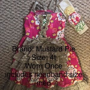 Mustard Pie Girls dress 4t