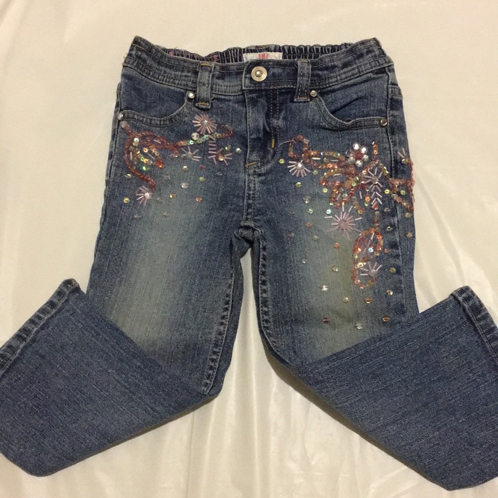 JLo jeans with beads/sequins, Girl size 2T