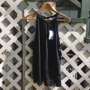 Diane Von Furstenberg sleeveless high neck blouse