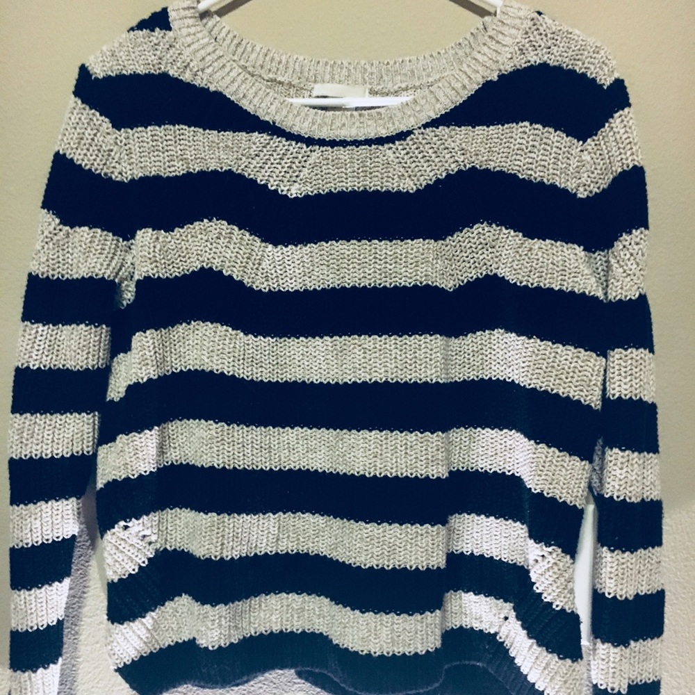Knit striped sweater