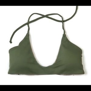 Midori olive Croatia bikini top