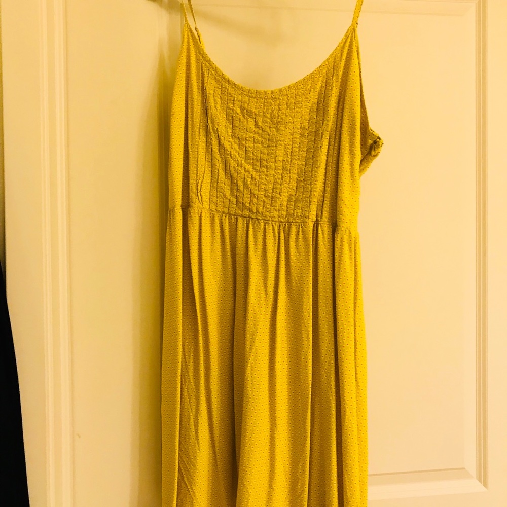 Bright Yellow w/Small Floral Detail Old Navy Dress