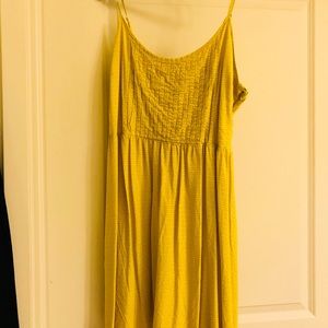 Bright Yellow w/Small Floral Detail Old Navy Dress