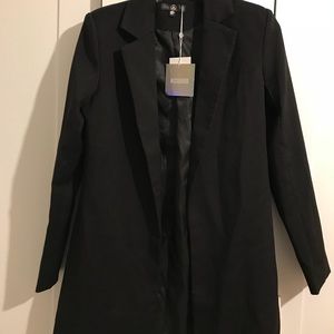 Black Longline Blazer