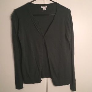 Forest green cardigan