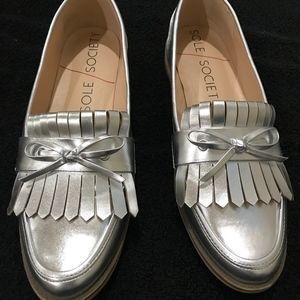 Sole society loafers silver