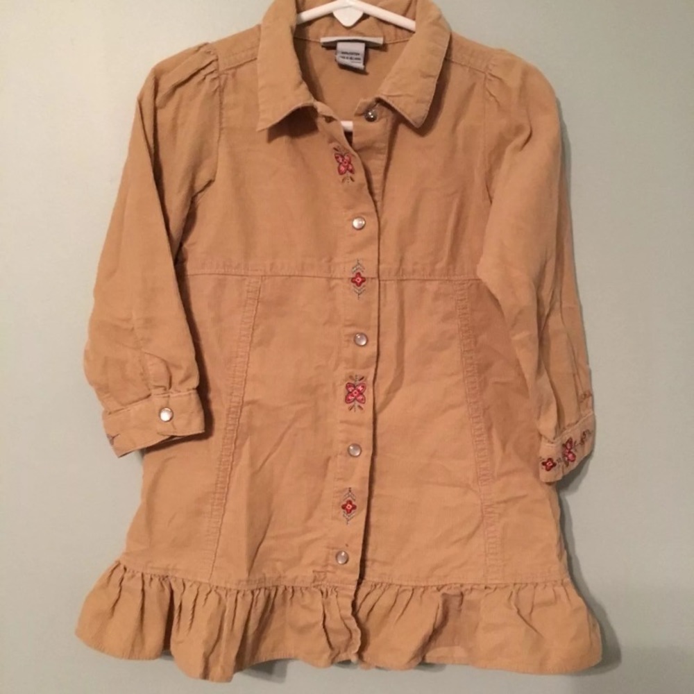 OshKosh 3T soft brown corduroy dress