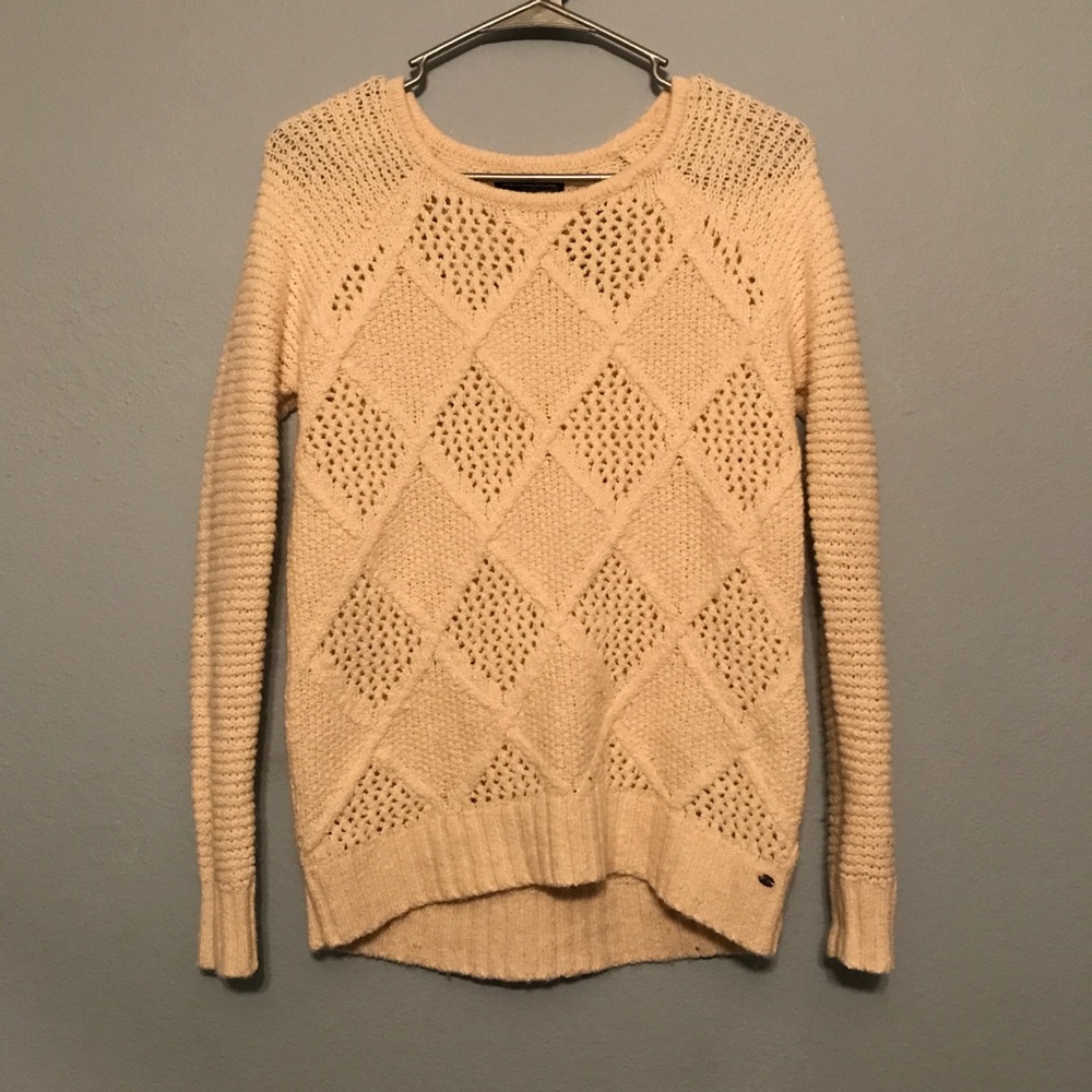 Cream American Eagle Sweater