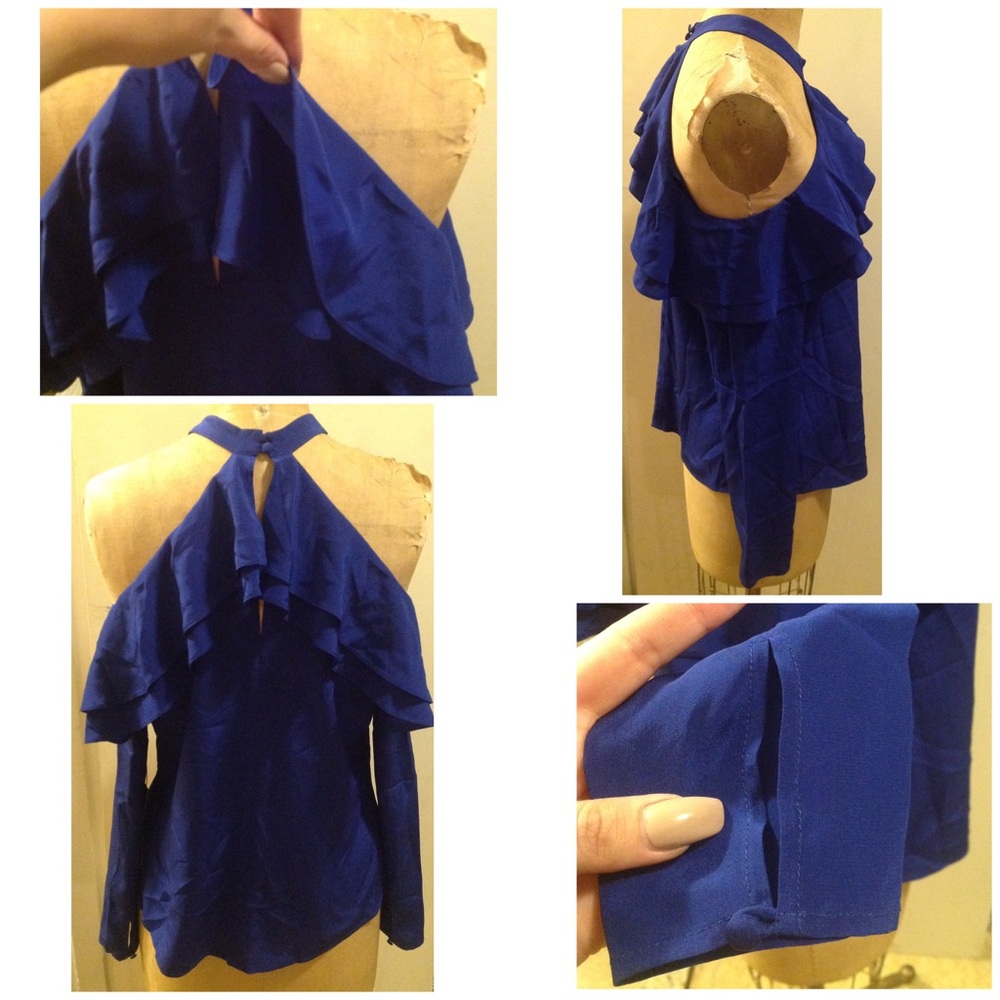GORGEOUS DOUBLE RUFFLE TOP - Picture 2 of 2