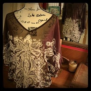 Chocolate & Cream I.N.C Blouse